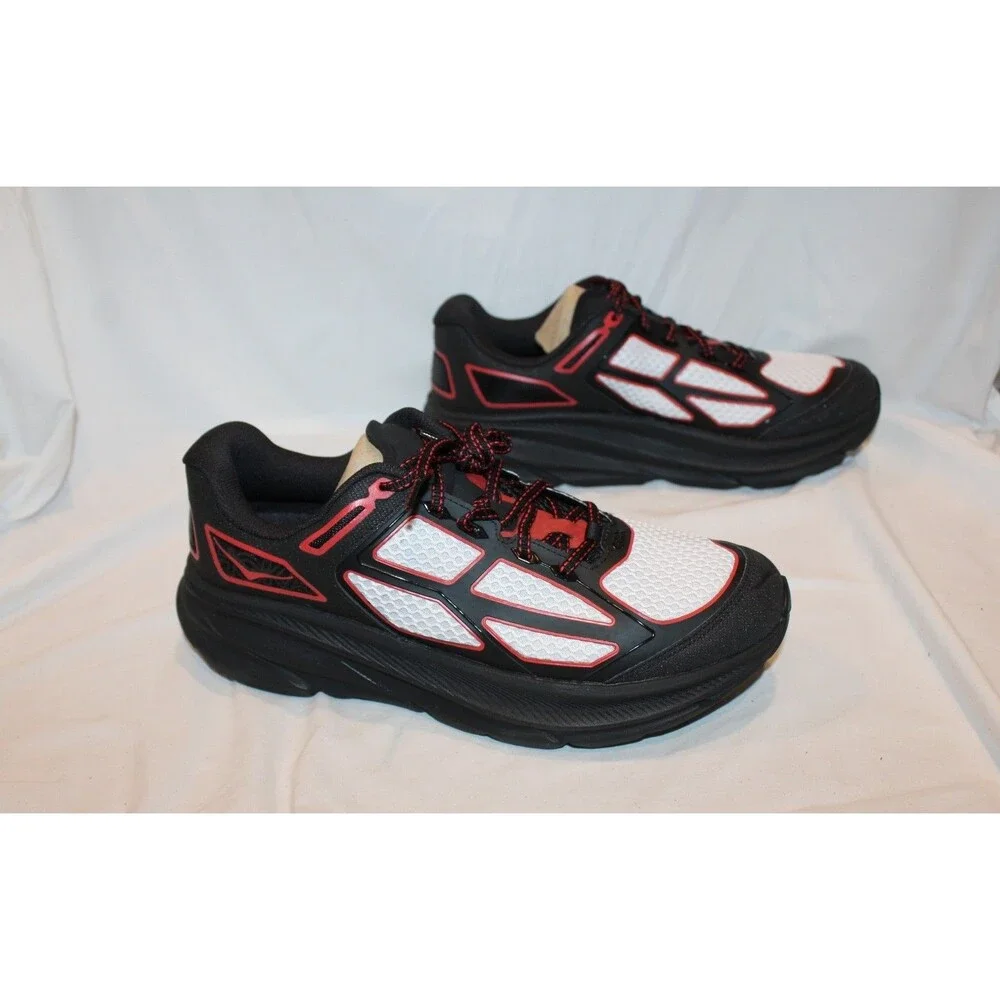 Hoka One Clifton One 9 Athletic Running Sneakers BCRS BLACK RED MEN 8 WOMEN 9